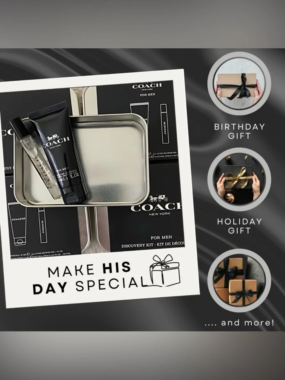 Coach mens cologne set
